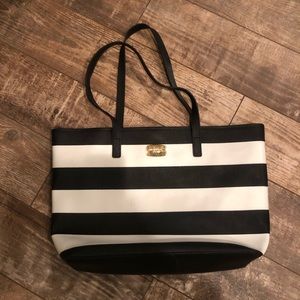 Michael Kors Striped Tote Bag; in Decent Used Condition; great for school/work!